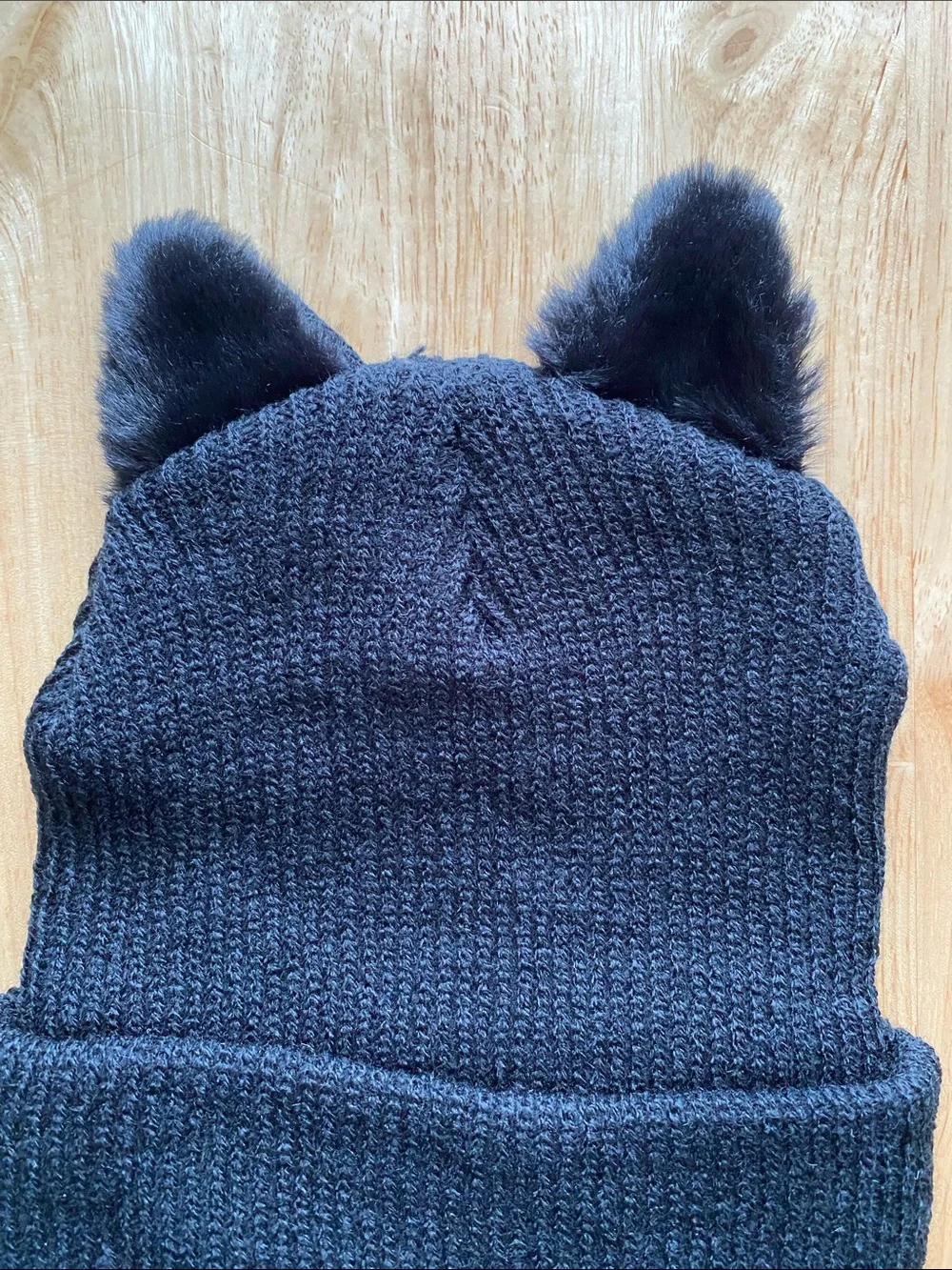 Women’s Black Cat Ear Beanie